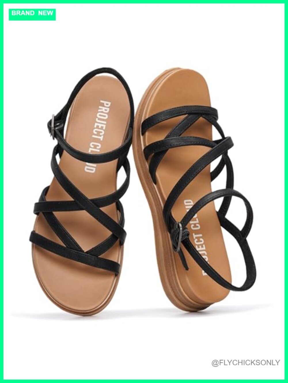 Wedge Sandals Plush Insole Strappy Open Toe Slip On Casual